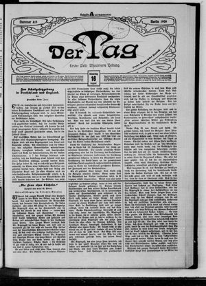 Der Tag vom 16.08.1906