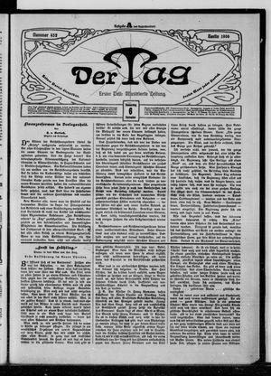 Der Tag on Sep 6, 1906