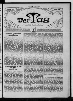 Der Tag on Sep 9, 1906