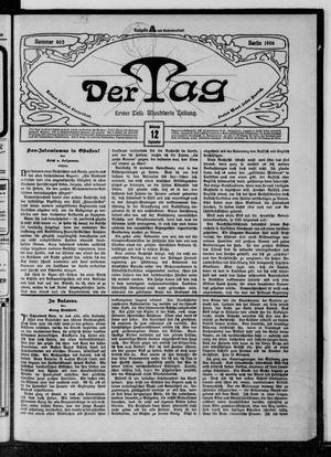Der Tag on Sep 12, 1906