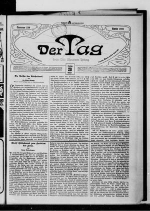 Der Tag on Oct 23, 1906