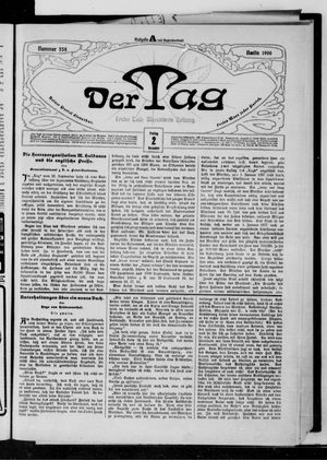 Der Tag vom 02.11.1906