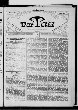 Der Tag vom 09.11.1906