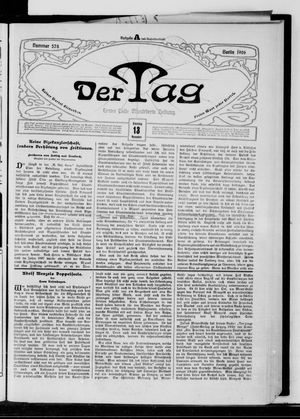 Der Tag on Nov 13, 1906