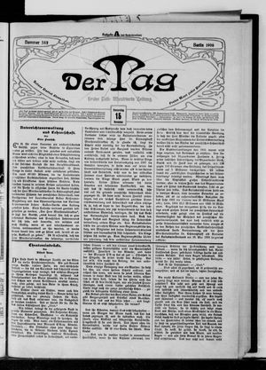 Der Tag vom 15.11.1906