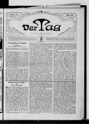Der Tag vom 25.11.1906