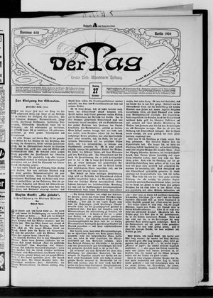 Der Tag vom 27.11.1906