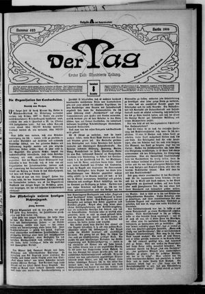 Der Tag on Dec 8, 1906