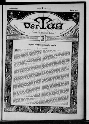 Der Tag vom 25.12.1906