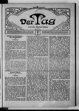 Der Tag on Jan 17, 1907
