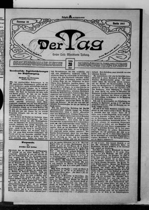 Der Tag on Jan 20, 1907