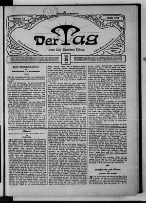 Der Tag on Jan 25, 1907