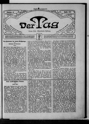 Der Tag on Feb 17, 1907