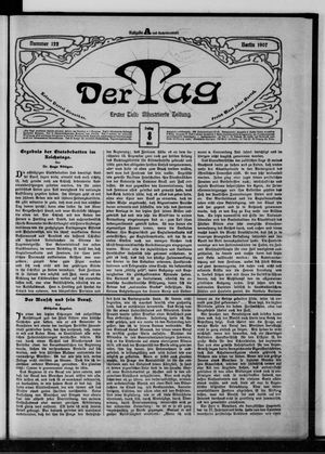 Der Tag on Mar 8, 1907