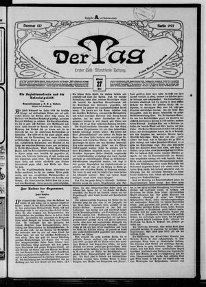 Der Tag on Mar 27, 1907