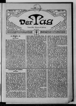 Der Tag vom 19.05.1907