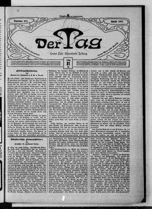 Der Tag vom 31.05.1907