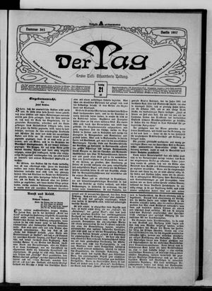 Der Tag vom 21.07.1907