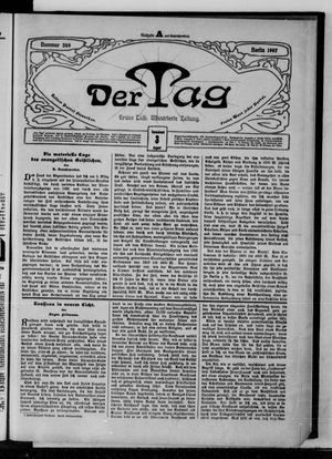 Der Tag on Aug 3, 1907