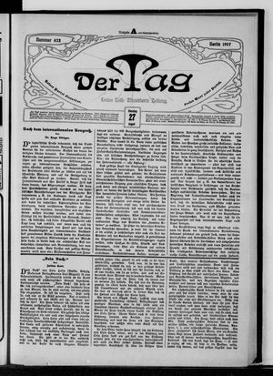 Der Tag on Aug 27, 1907