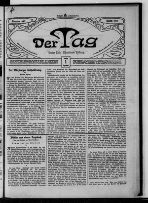 Der Tag vom 01.09.1907