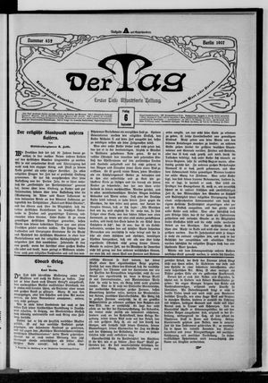 Der Tag on Sep 6, 1907
