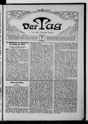 Der Tag vom 07.09.1907