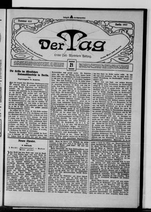 Der Tag on Sep 21, 1907