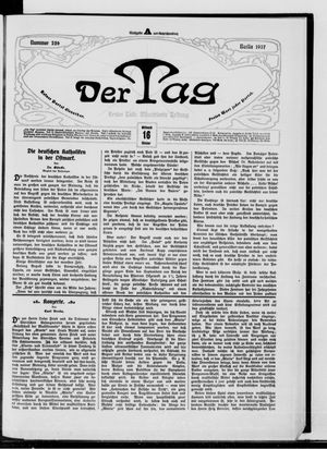 Der Tag vom 16.10.1907