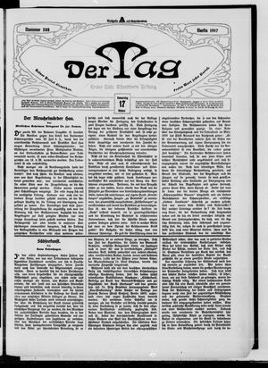 Der Tag vom 17.10.1907