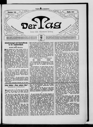 Der Tag vom 18.10.1907