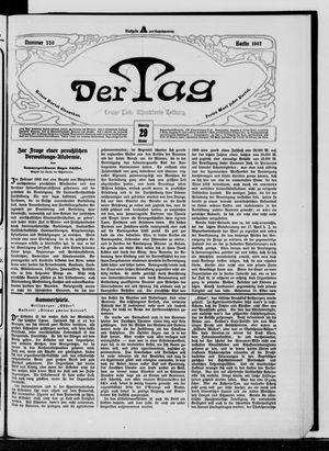 Der Tag vom 29.10.1907