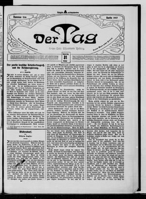 Der Tag vom 31.10.1907