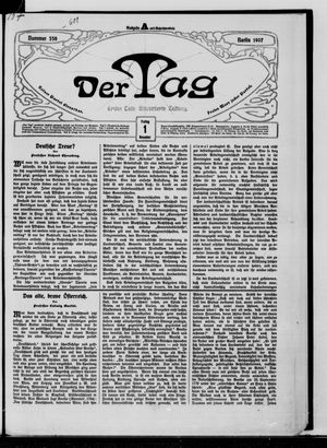 Der Tag on Nov 1, 1907