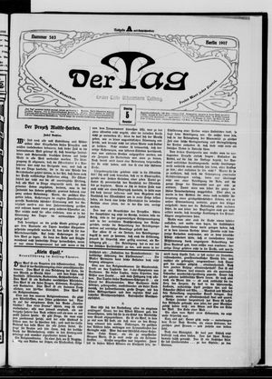 Der Tag vom 05.11.1907