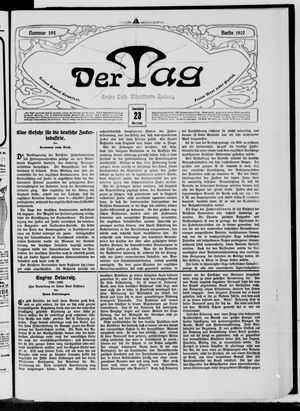 Der Tag on Nov 23, 1907