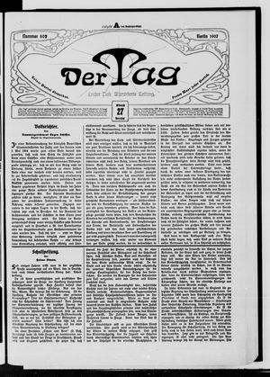 Der Tag on Nov 27, 1907