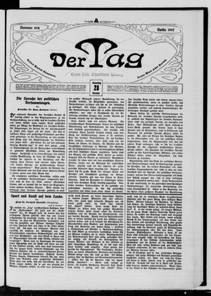 Der Tag vom 28.11.1907