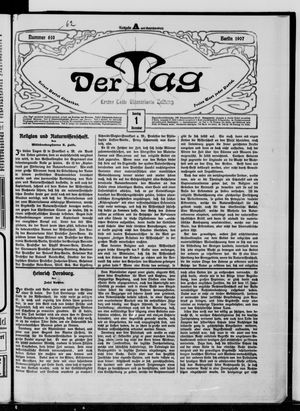 Der Tag vom 01.12.1907