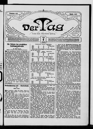 Der Tag on Dec 6, 1907