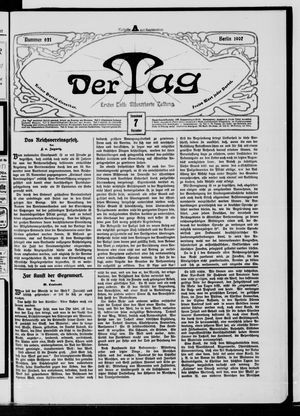 Der Tag vom 07.12.1907