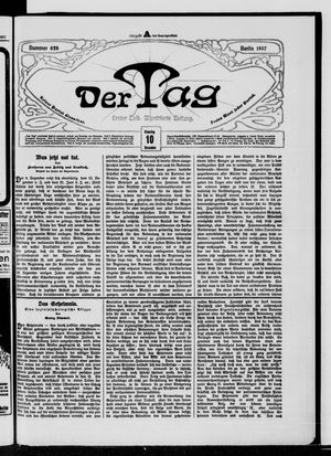 Der Tag on Dec 10, 1907