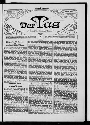 Der Tag vom 14.12.1907