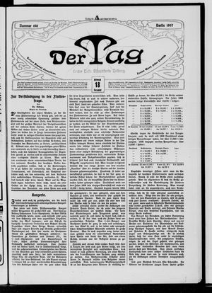 Der Tag vom 18.12.1907