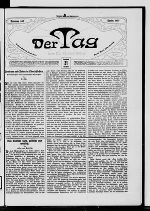 Der Tag vom 21.12.1907