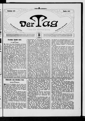 Der Tag vom 29.12.1907