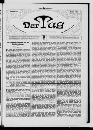 Der Tag vom 14.01.1908