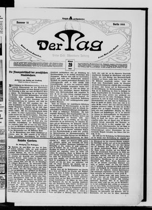 Der Tag vom 29.01.1908