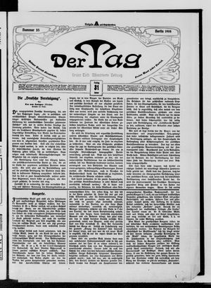 Der Tag vom 31.01.1908