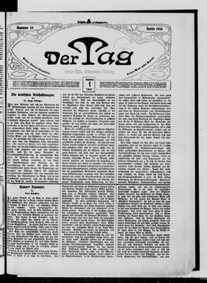 Der Tag vom 01.02.1908